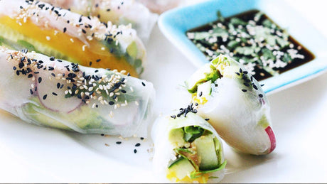 Fresh Vietnamese spring rolls"